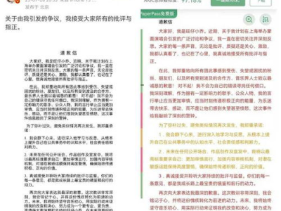 旺仔小乔道歉信：查重率揭秘背后的反思与成长